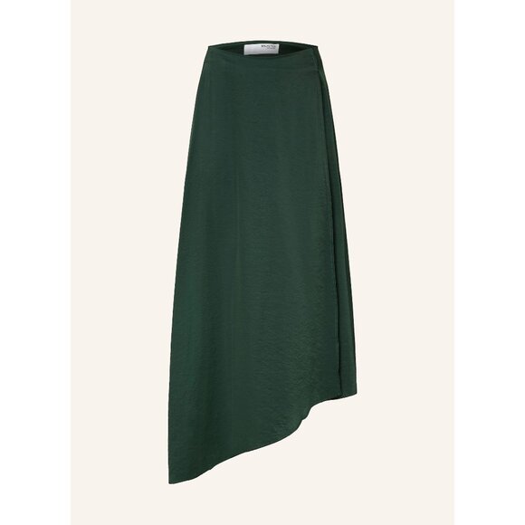 New SELECTED Femme Asymmetrical High Rise Midi Skirt Flowy Fall Winter Christmas - Picture 3 of 11